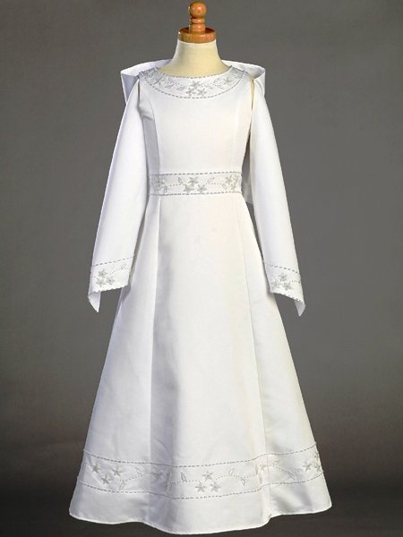 plus size first communion dresses with Shawl