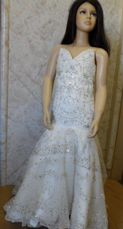 heavy embroidery and beaded wedding dresses for girls