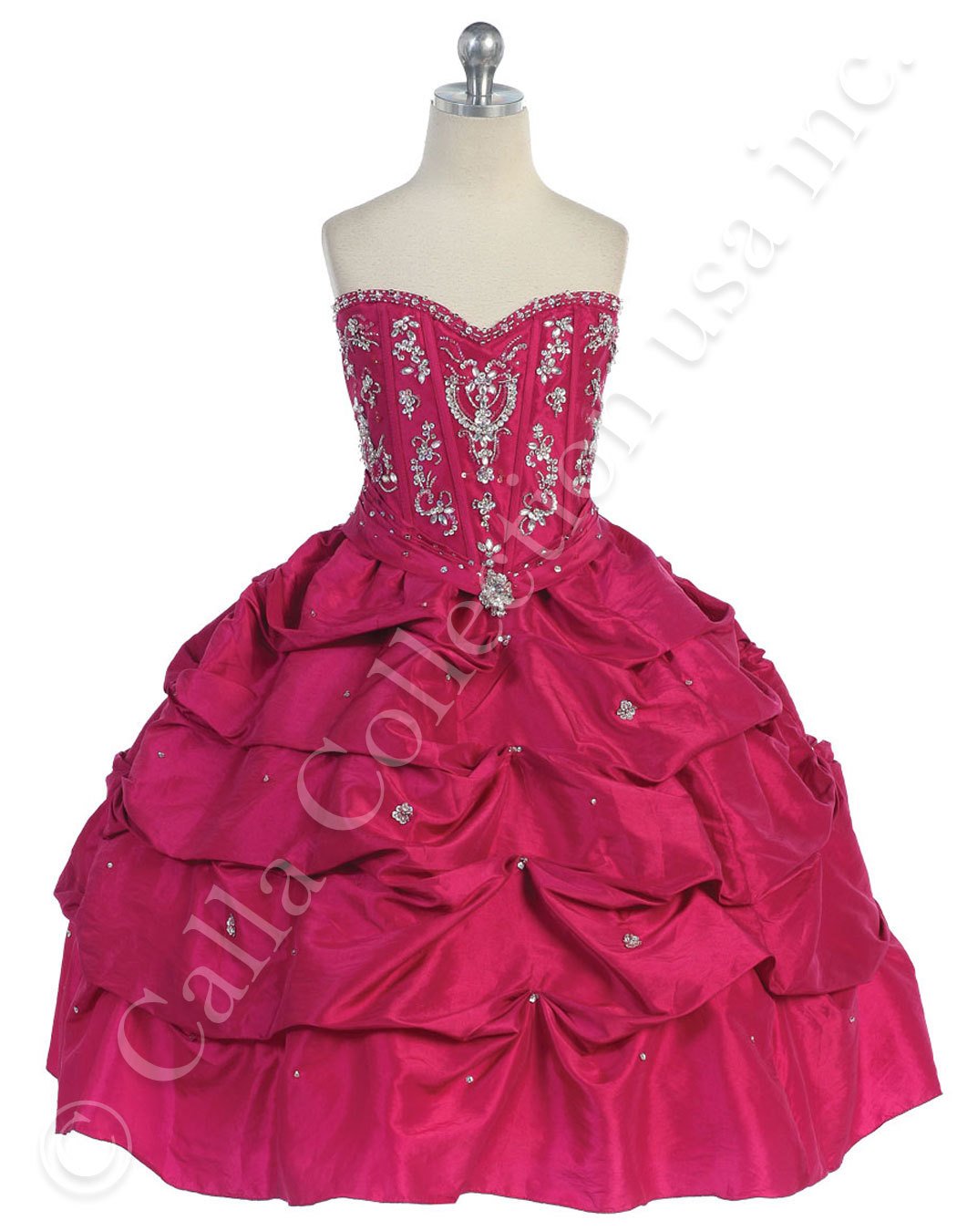 fuchsia prom and beauty pageant dresses for pre teens