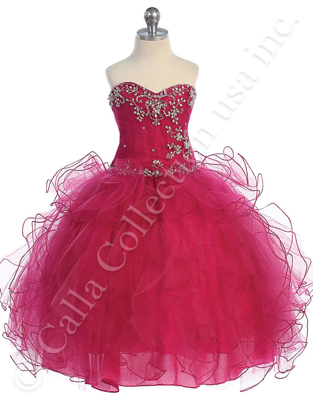 fuchsia pageant dresses for juniors