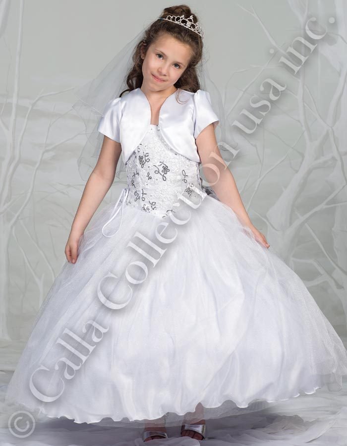 Communion dress with bolero jacket