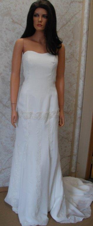 Chiffon blouson Wedding dress