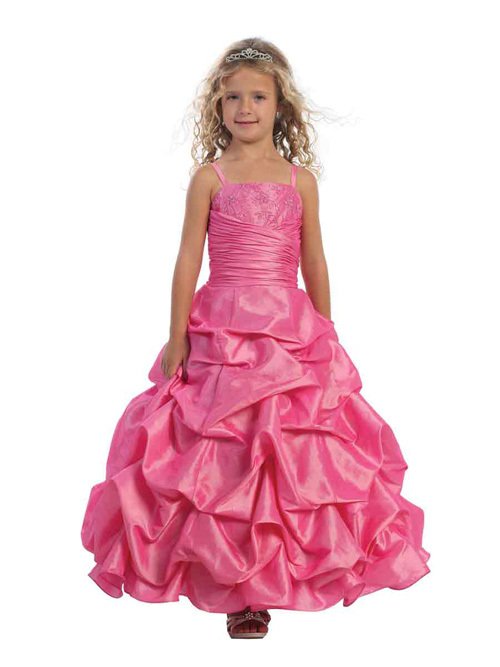 Pink girls pickup pageant dress and jacket