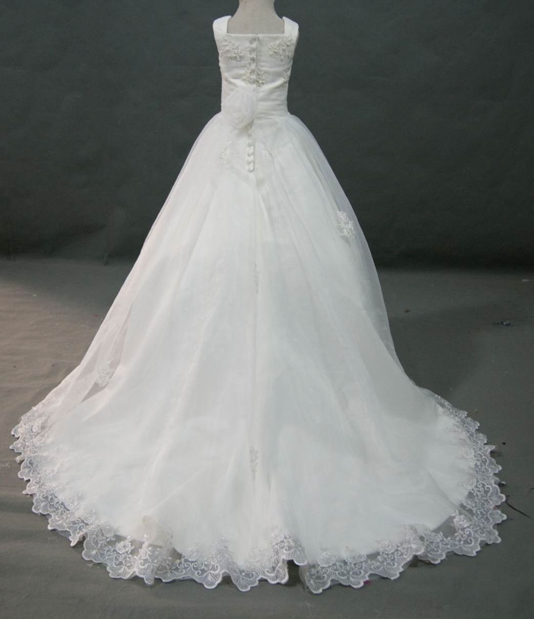 Ball Gown Organza Lace Wedding Dress