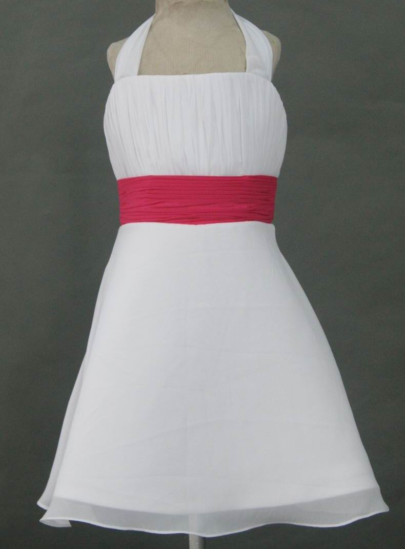 white halter dress